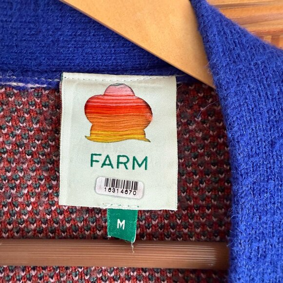 Farm Rio Toucans Scarf Print Cardigan Sweater | M - Picture 5 of 13